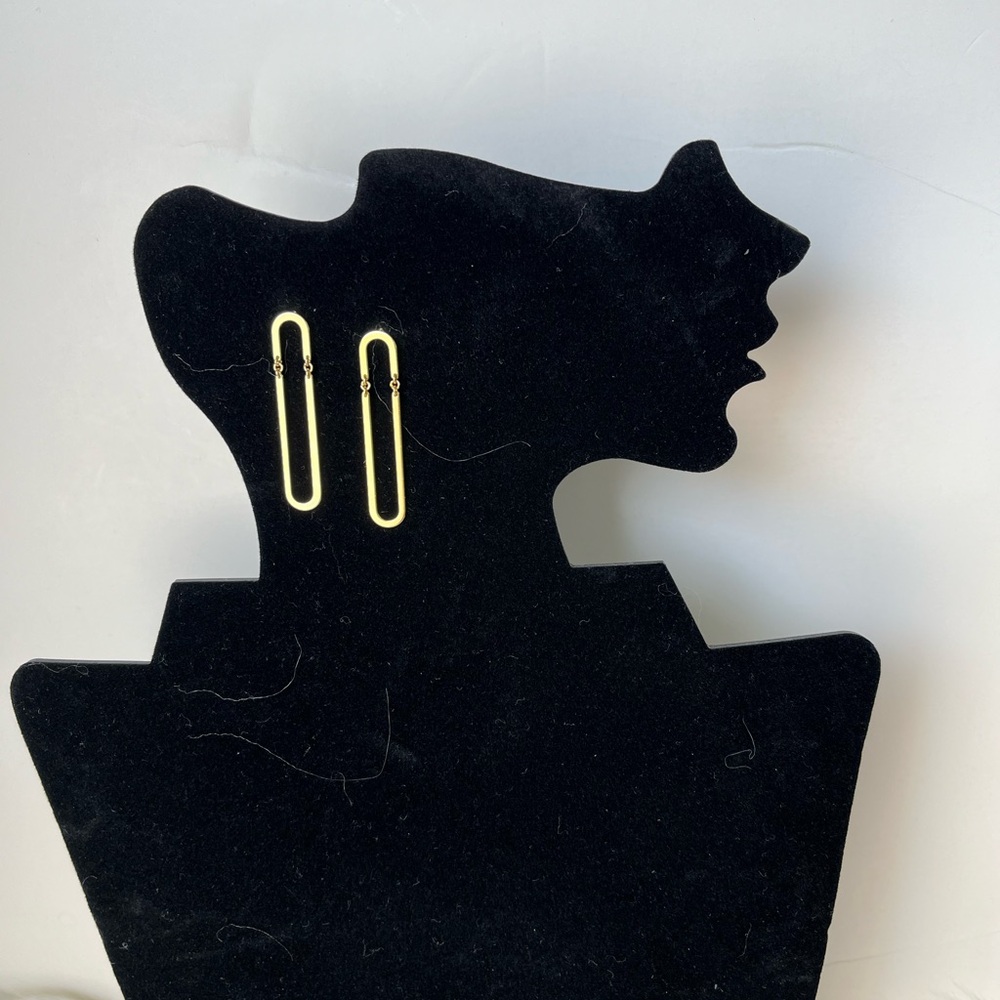 14k over silver trendy earrings